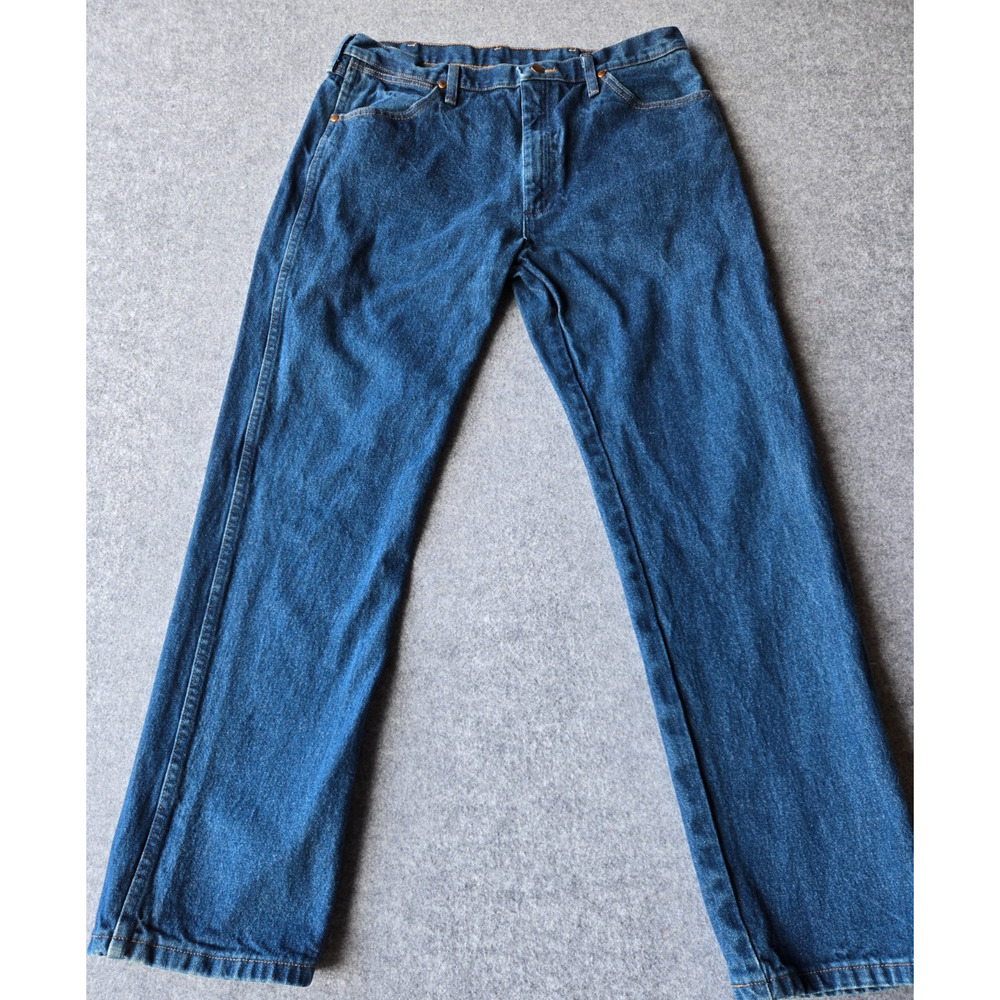Wrangler Jeans Men's 34x30.5 Blue 1013MWZ Cowboy Cut Original Fit Western Denim